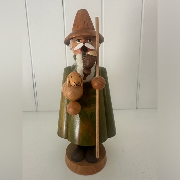 Other - Shepard German incense wooden smoking man.  7.5” high.